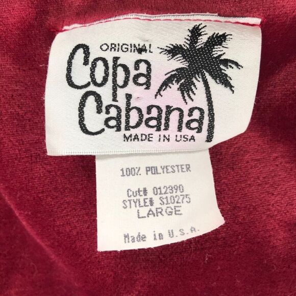 Vintage 90s Red Floral Velour Cottagecore 2-Piece Maxi Dress Cardigan Set / L - Picture 8 of 9